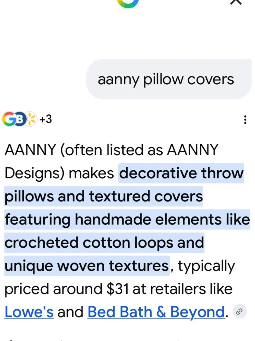 NEW✨AANNY Organic Cotton Pillow/Cushion Cover in Faded Weave 45 cm X 45 cm